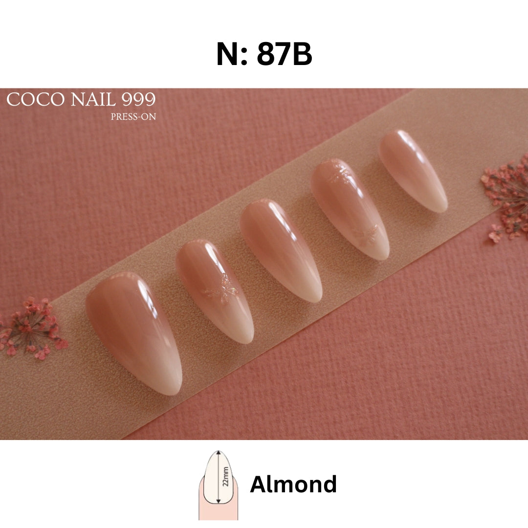 N°87 Baby Boomer Butterfly | COCO NAIL 999 Press-On Nails